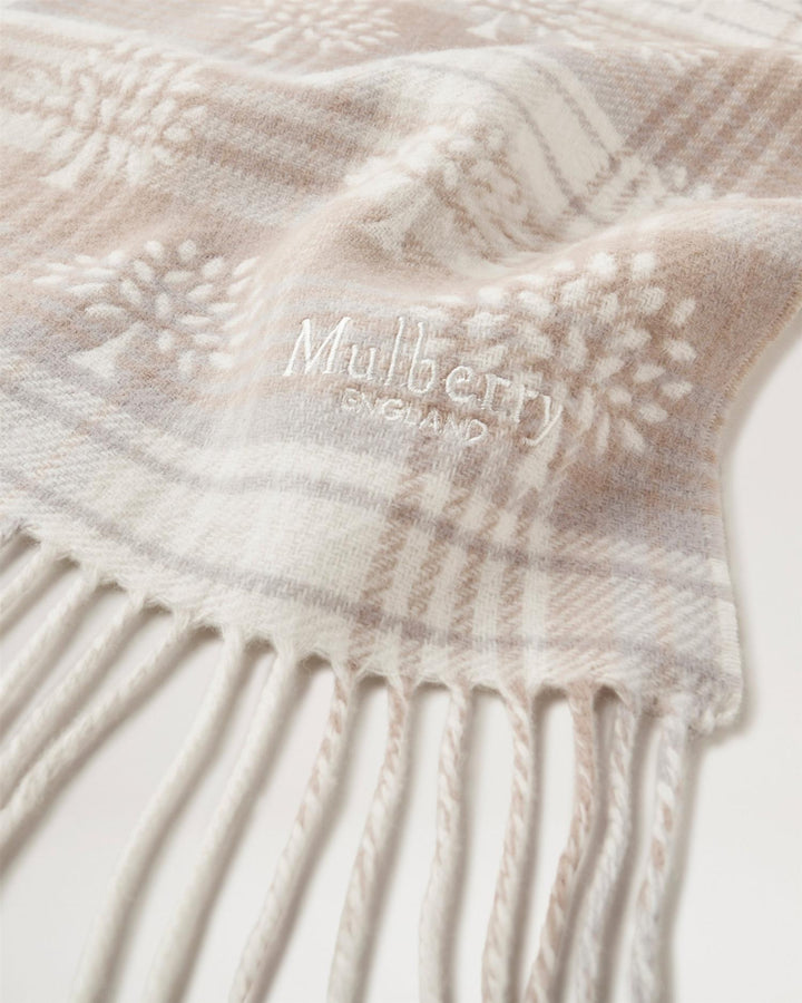 Mulberry Heritage Check & Tree Scarf