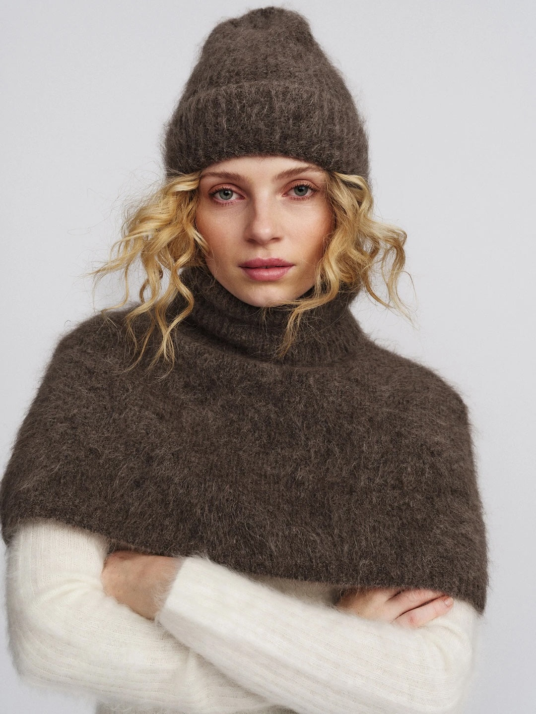 Silje Chunky Hat - Brown
