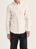 Flannel Herringbone Shirt Slim - Off white