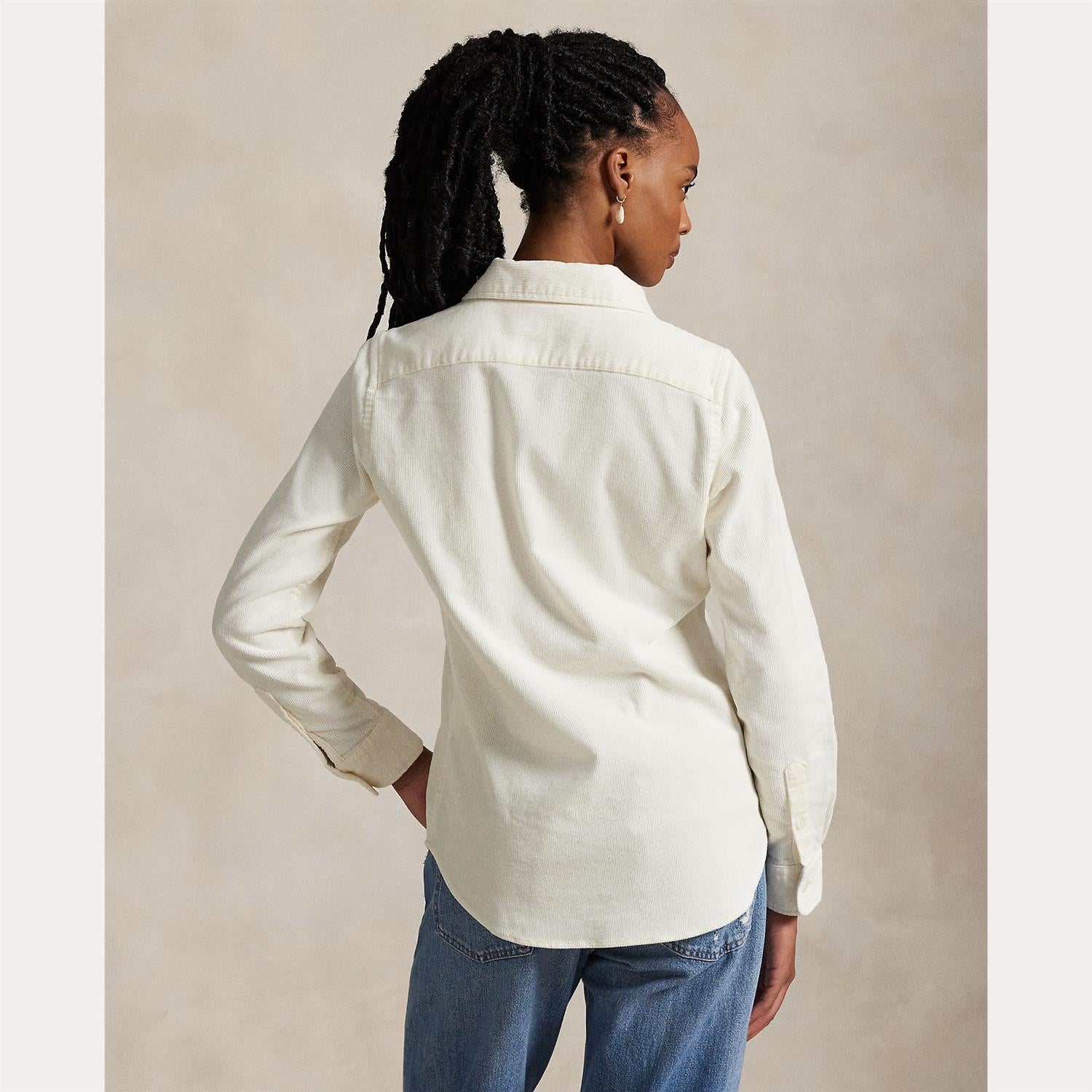 Woven Sport Shirt Antique Cream