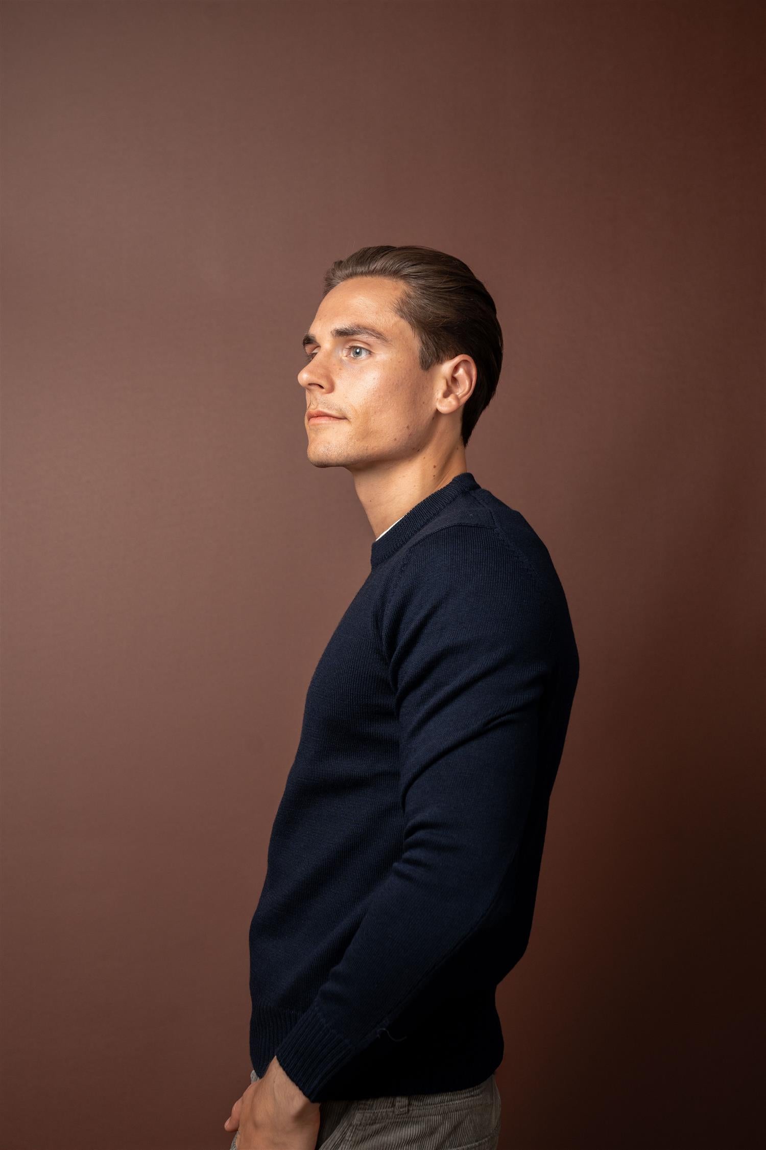 Crewneck Fine Merino - Navy