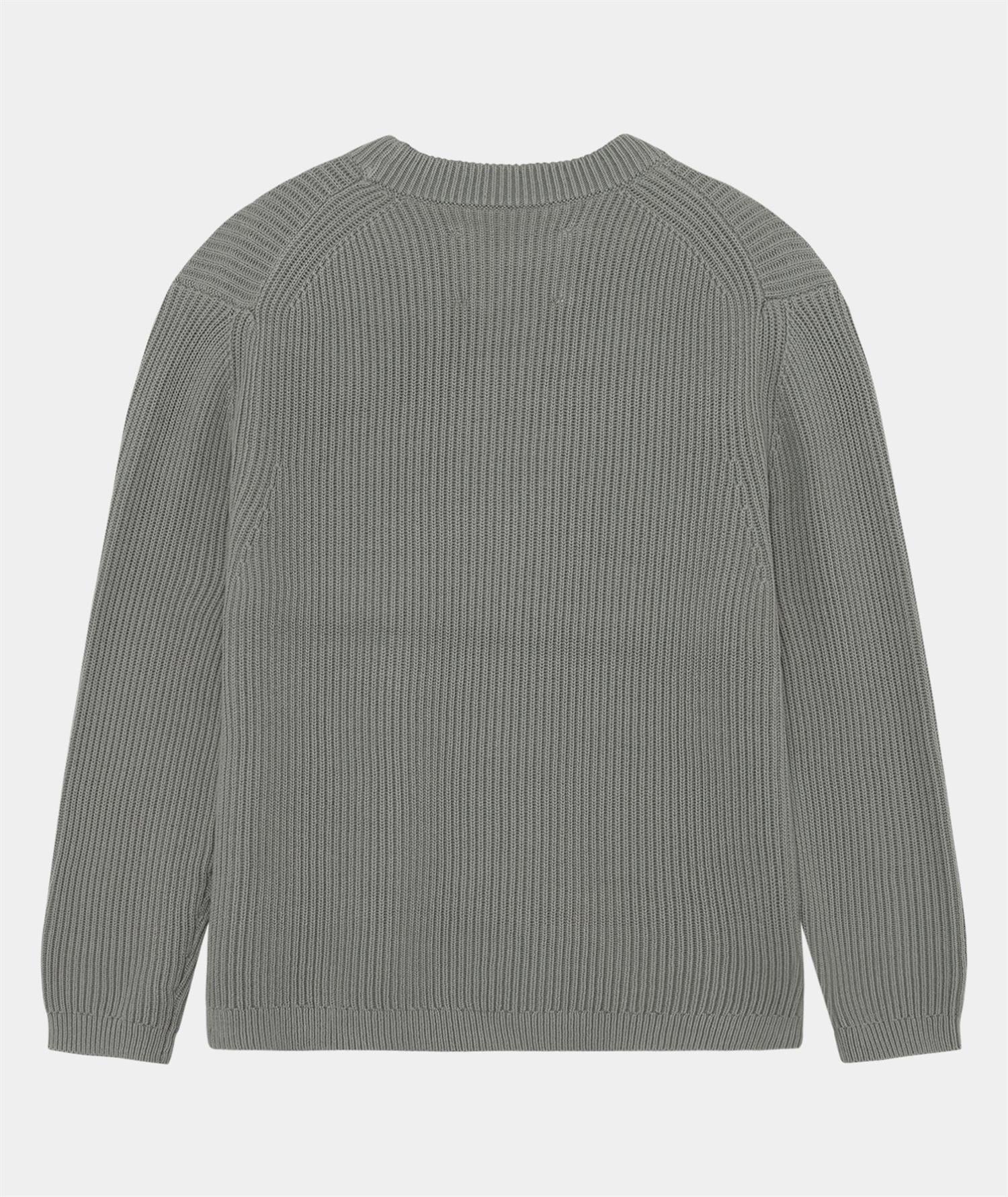 Boxy Cotton Knit - Dusty Green