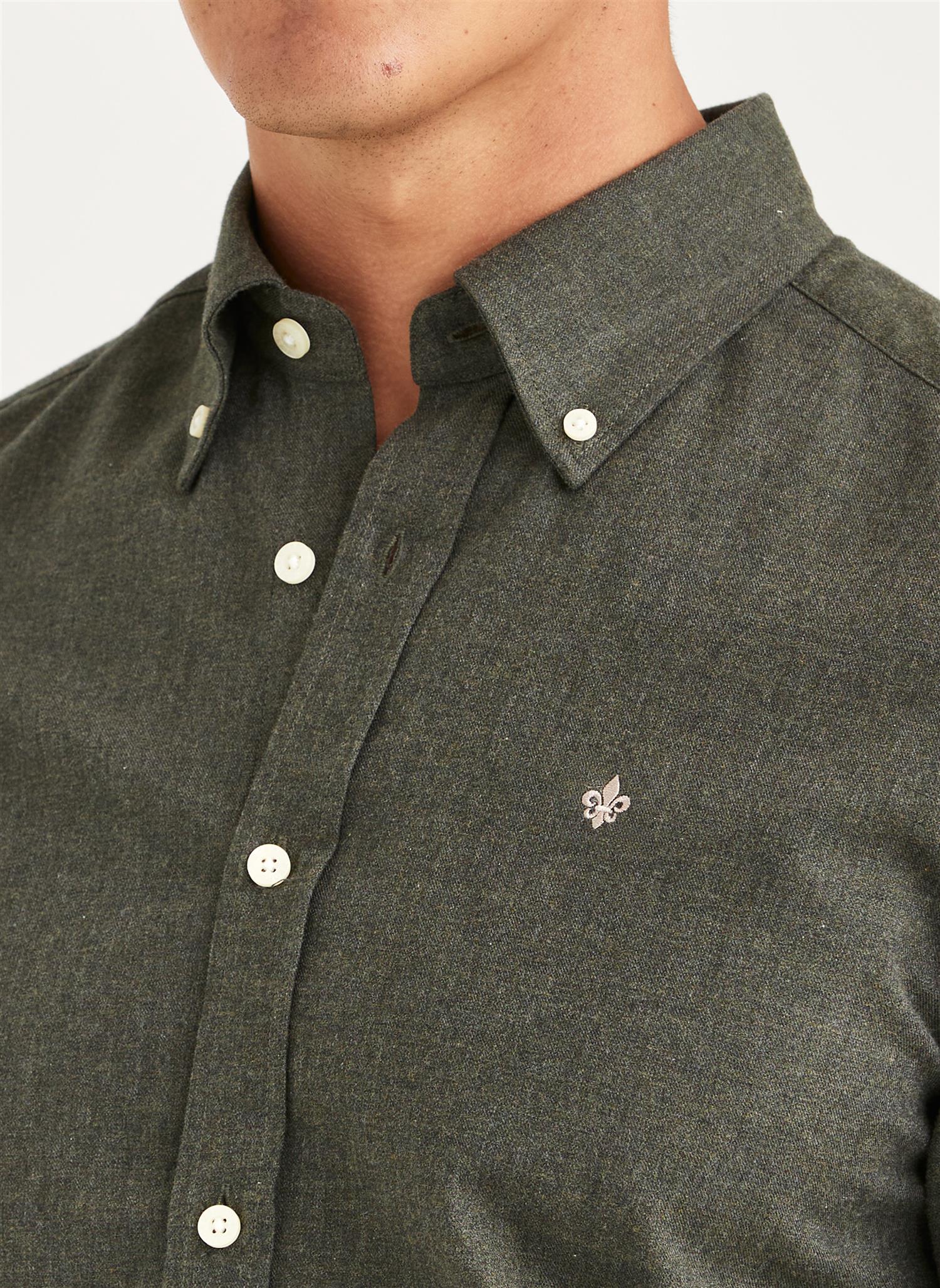 Watts Flannel Shirt - Olive