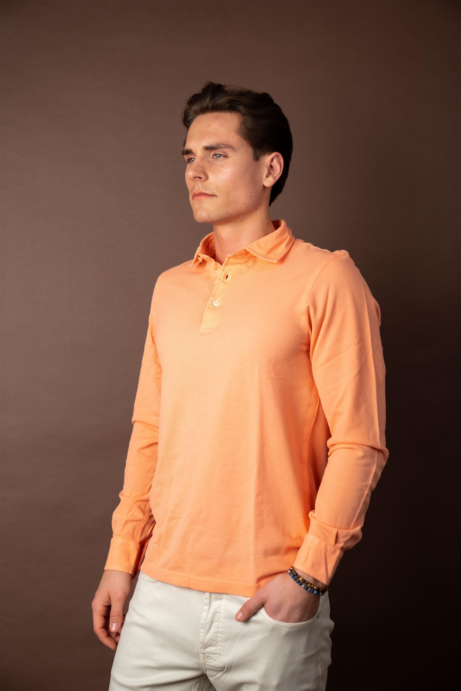 Pique Long Sleeve - Oransje