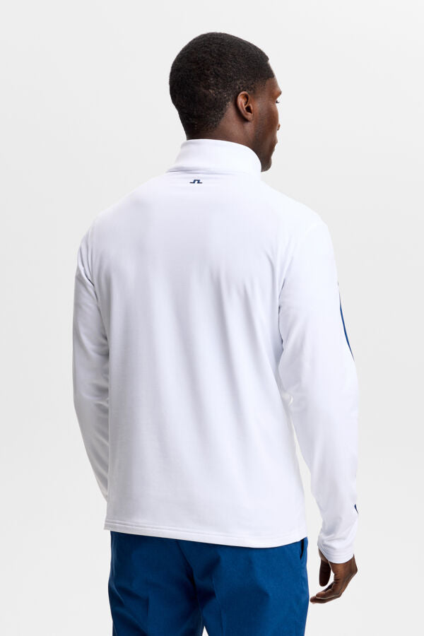 Keaton Quater Zip - White