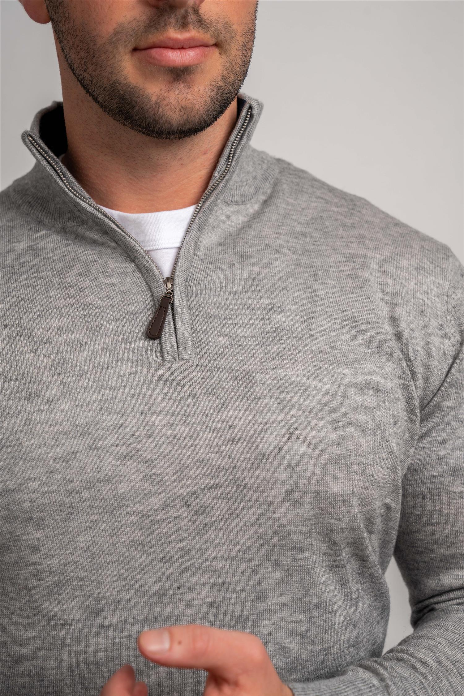 Half Zip - Grey