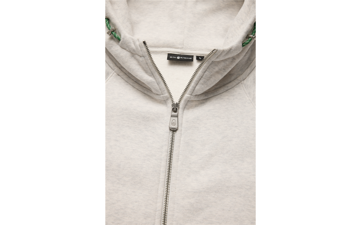 Flow Zip Hood - Light Grey