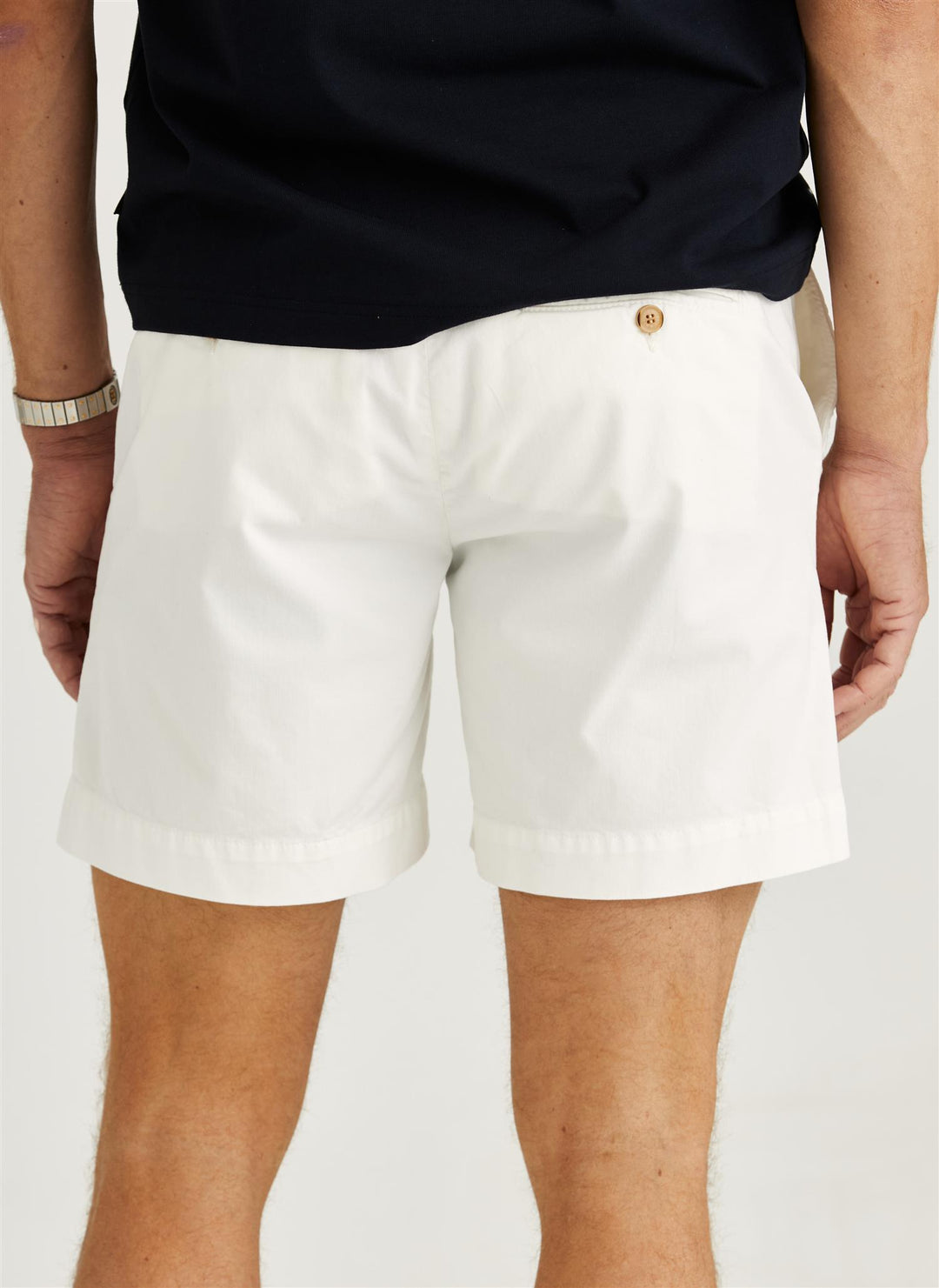 Jeffrey Summer Chino Shorts 7" - Off White