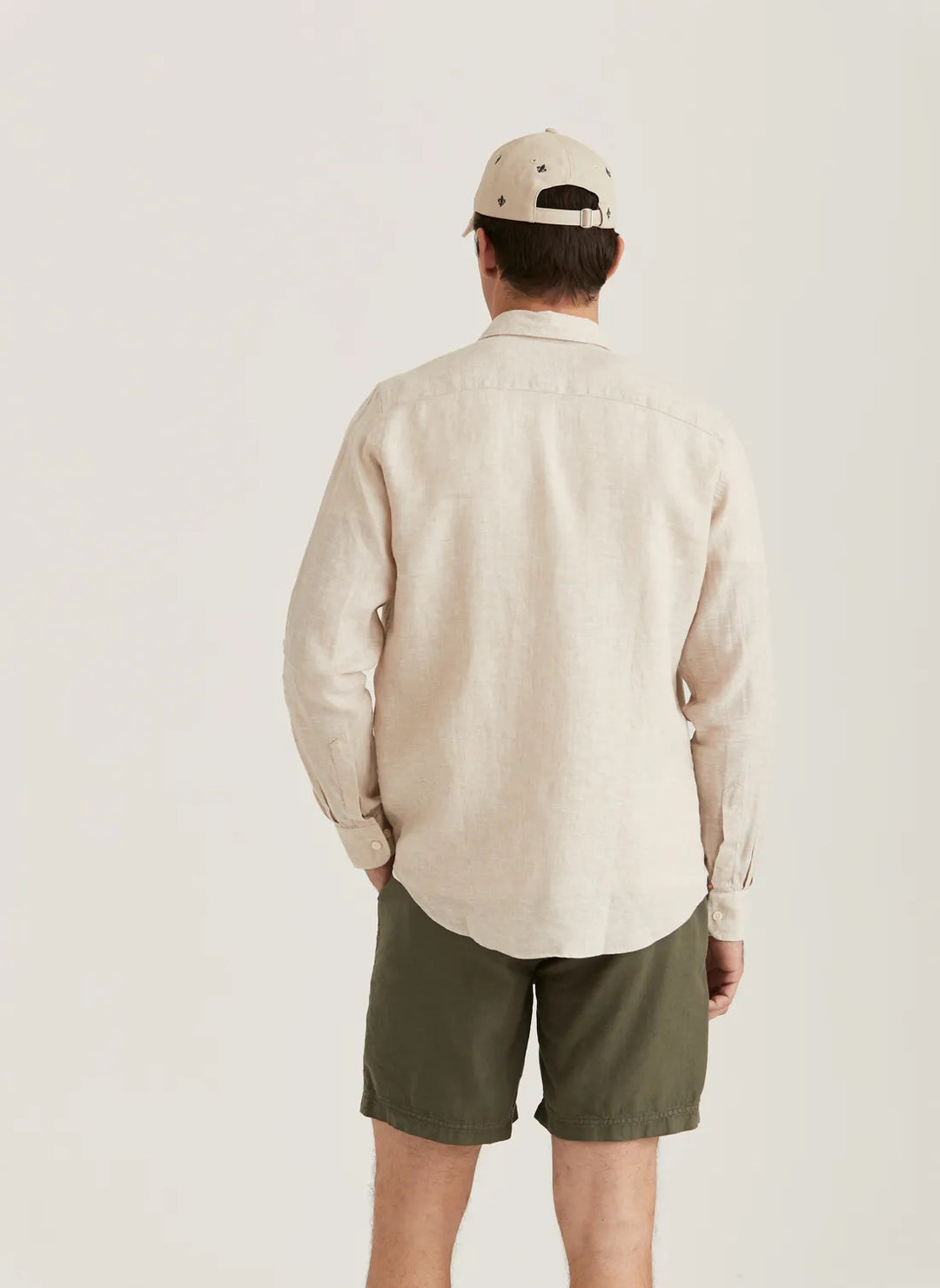 Douglas Linen Shirt-Classic - Khaki