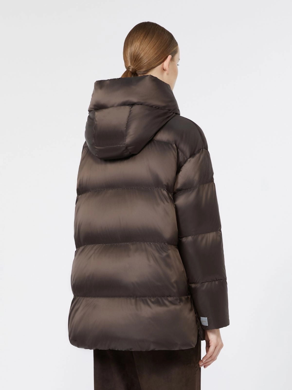 Short Puffer Jacket – Dark Brown