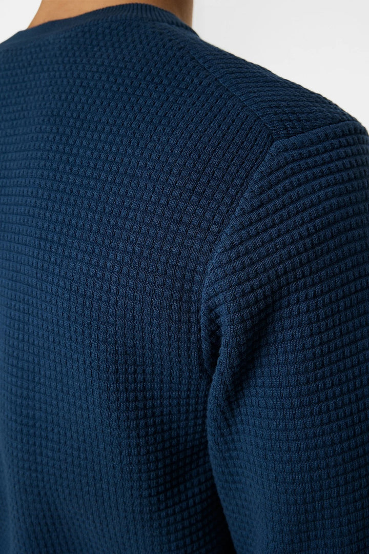 Oliver Structured Sweater - Blue