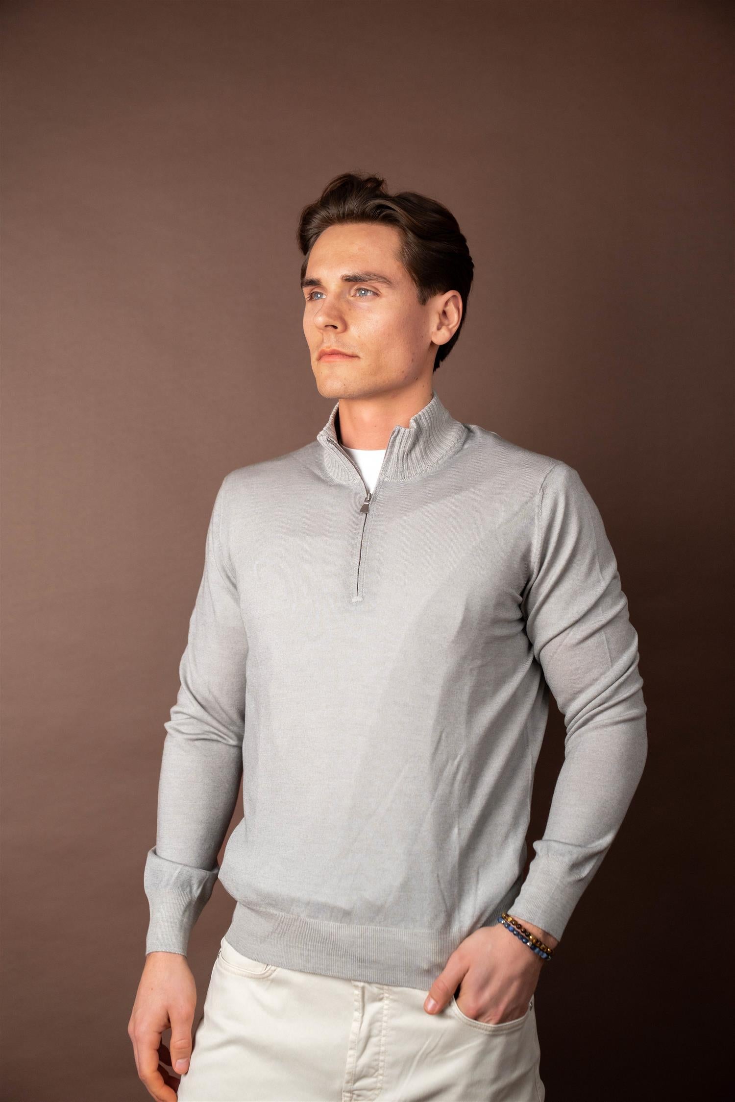 Half Zip - Grey