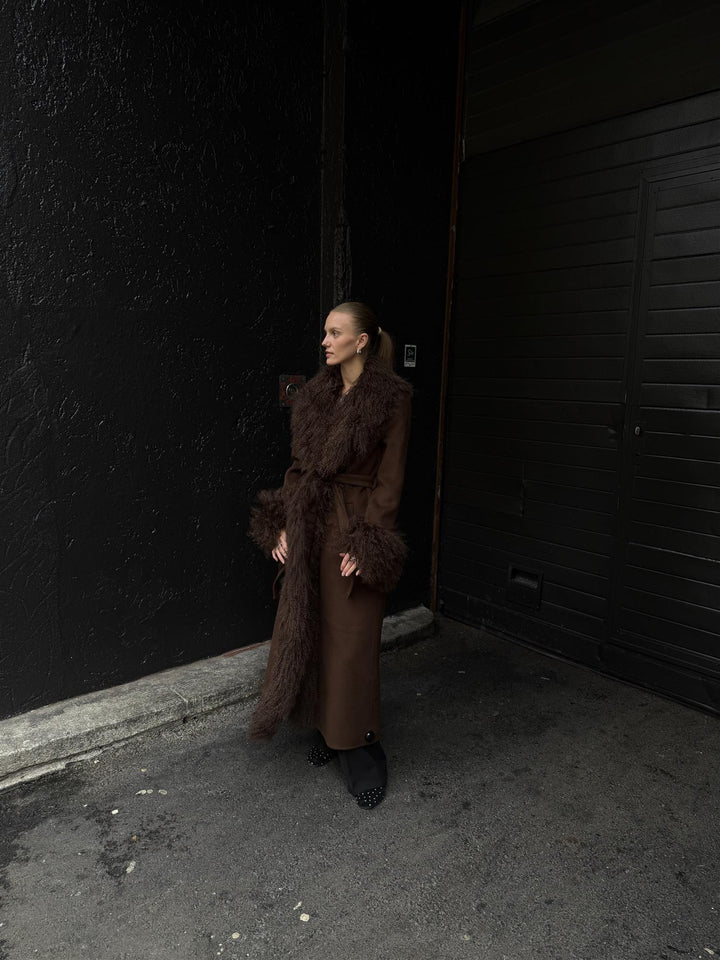 LOLA COAT - BROWN