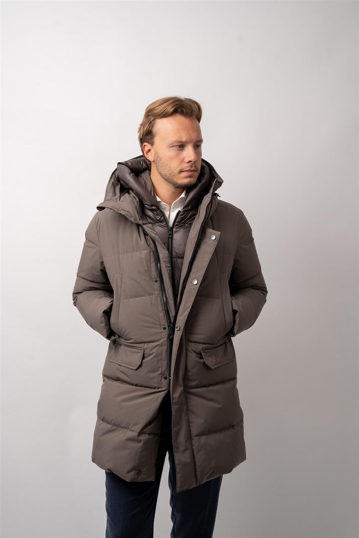 Man Down Coat - Brun