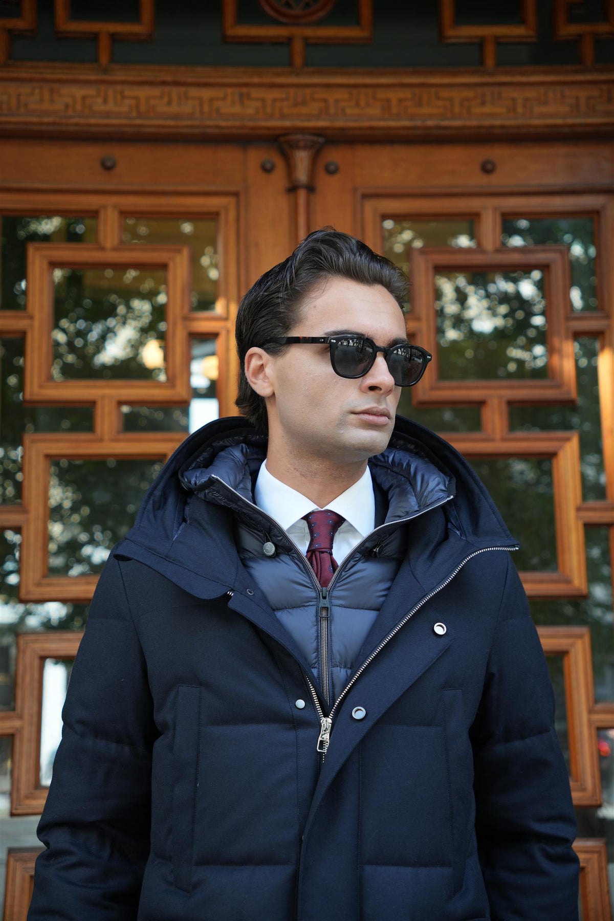 Man Down Coat - Navy