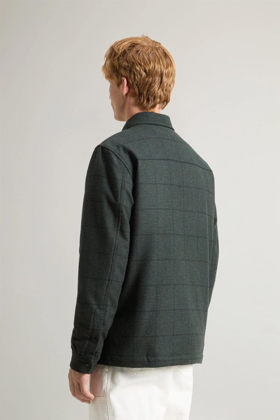 Alaskan Wool Check Overshirt - Green