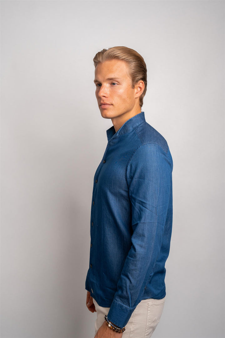 No Collar - Denim