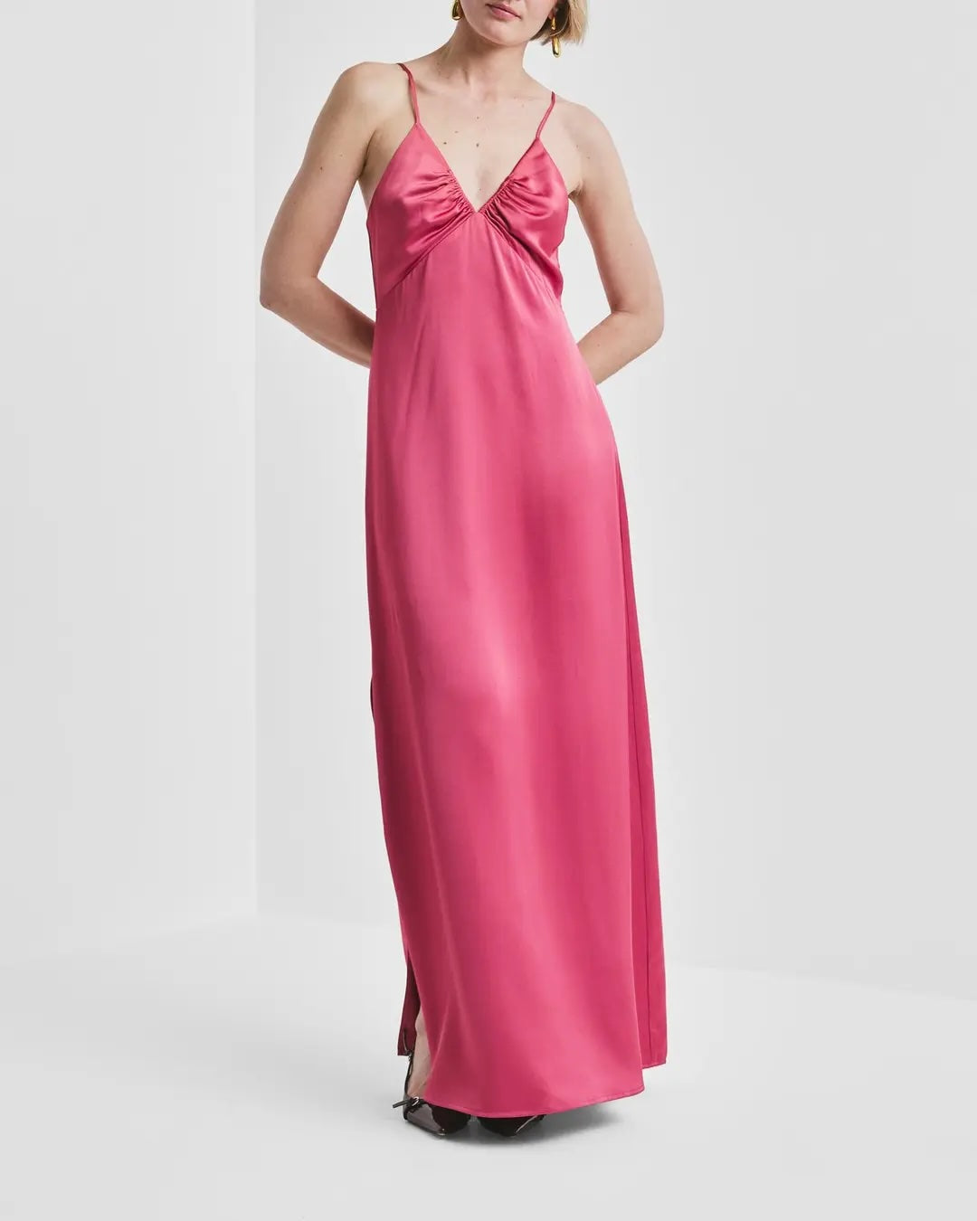 Satin Strap Dress