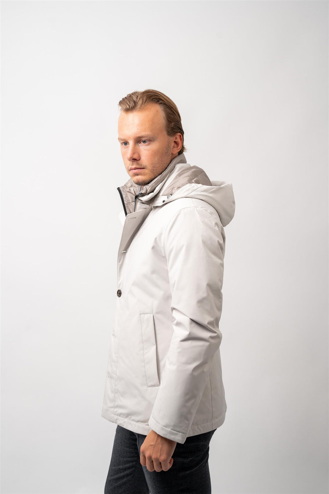 Man Down Coat Off-white