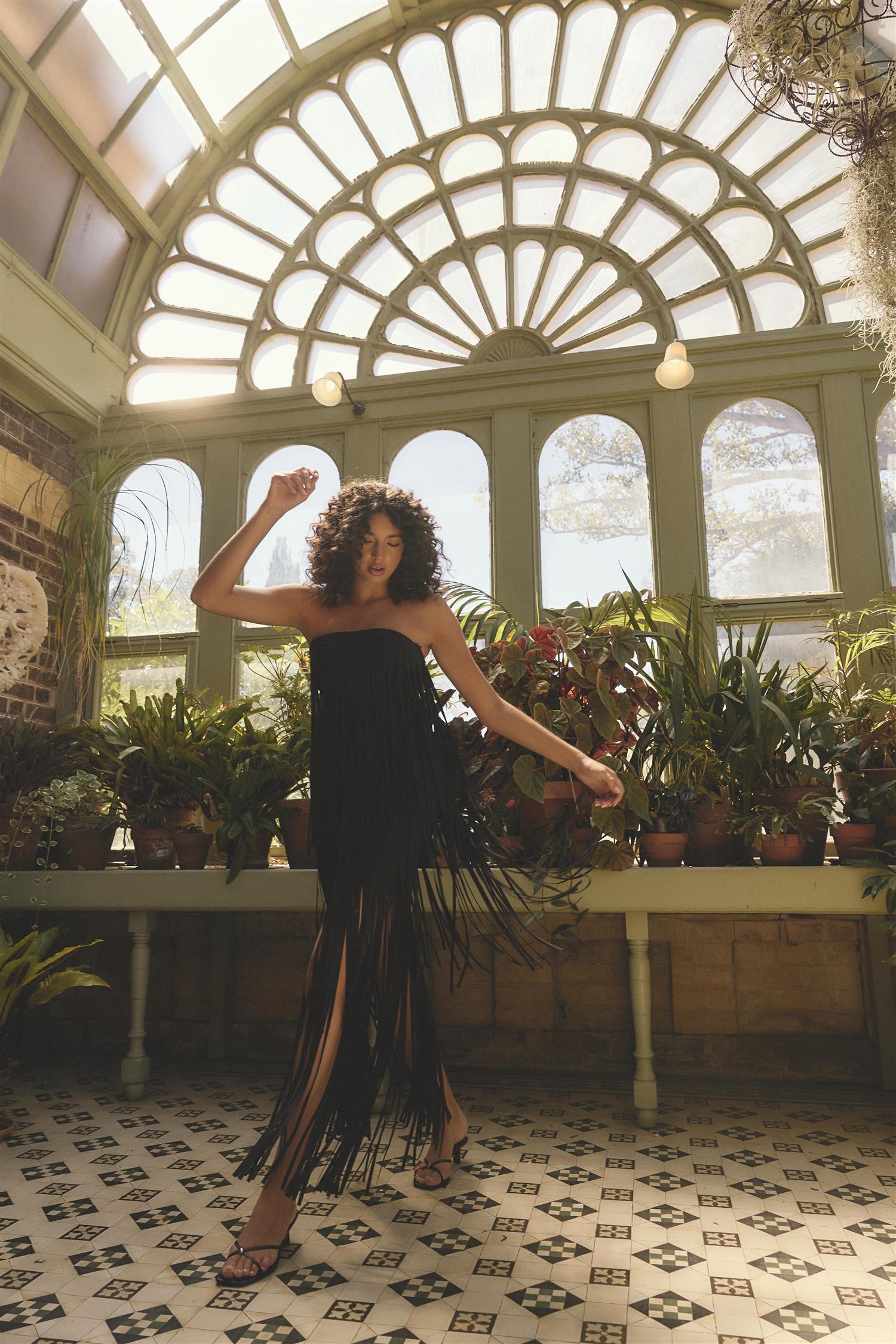 Alya Tiered Maxi Dress