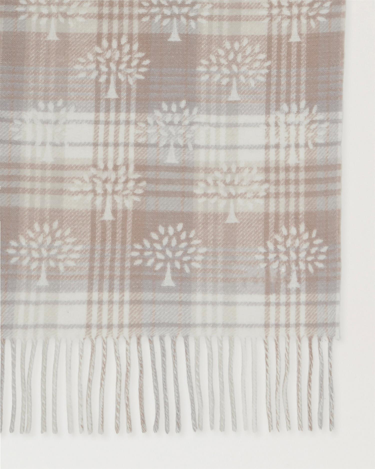 Mulberry Heritage Check & Tree Scarf 200 x 30 cm