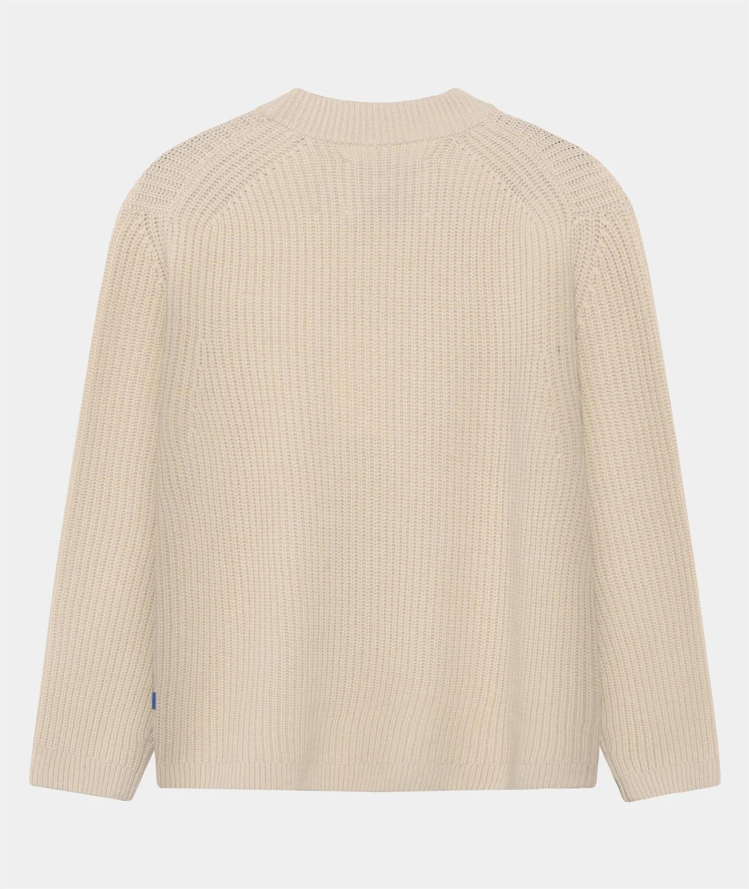 Boxy Wool Knit - Bone White
