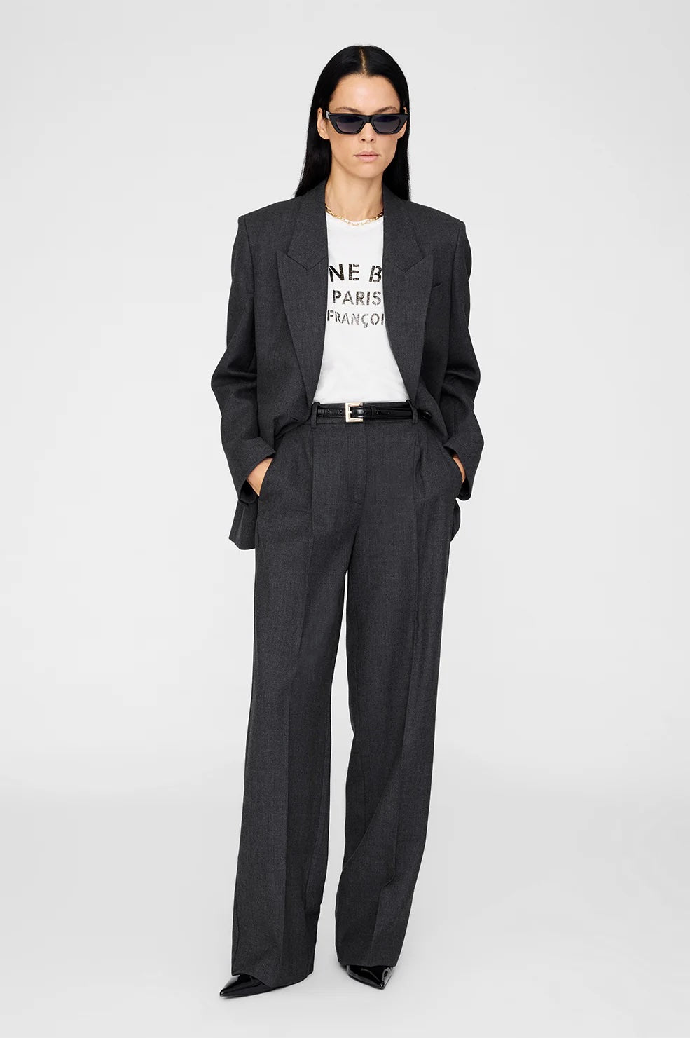Trent Trouser dark heather grey