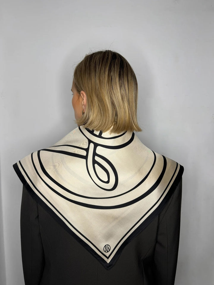 MONOGRAM SCARF