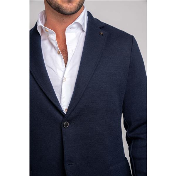 Rain Wool Blazer - Navy