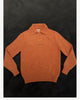 Long Sleeve Knitted Polo - Salmon