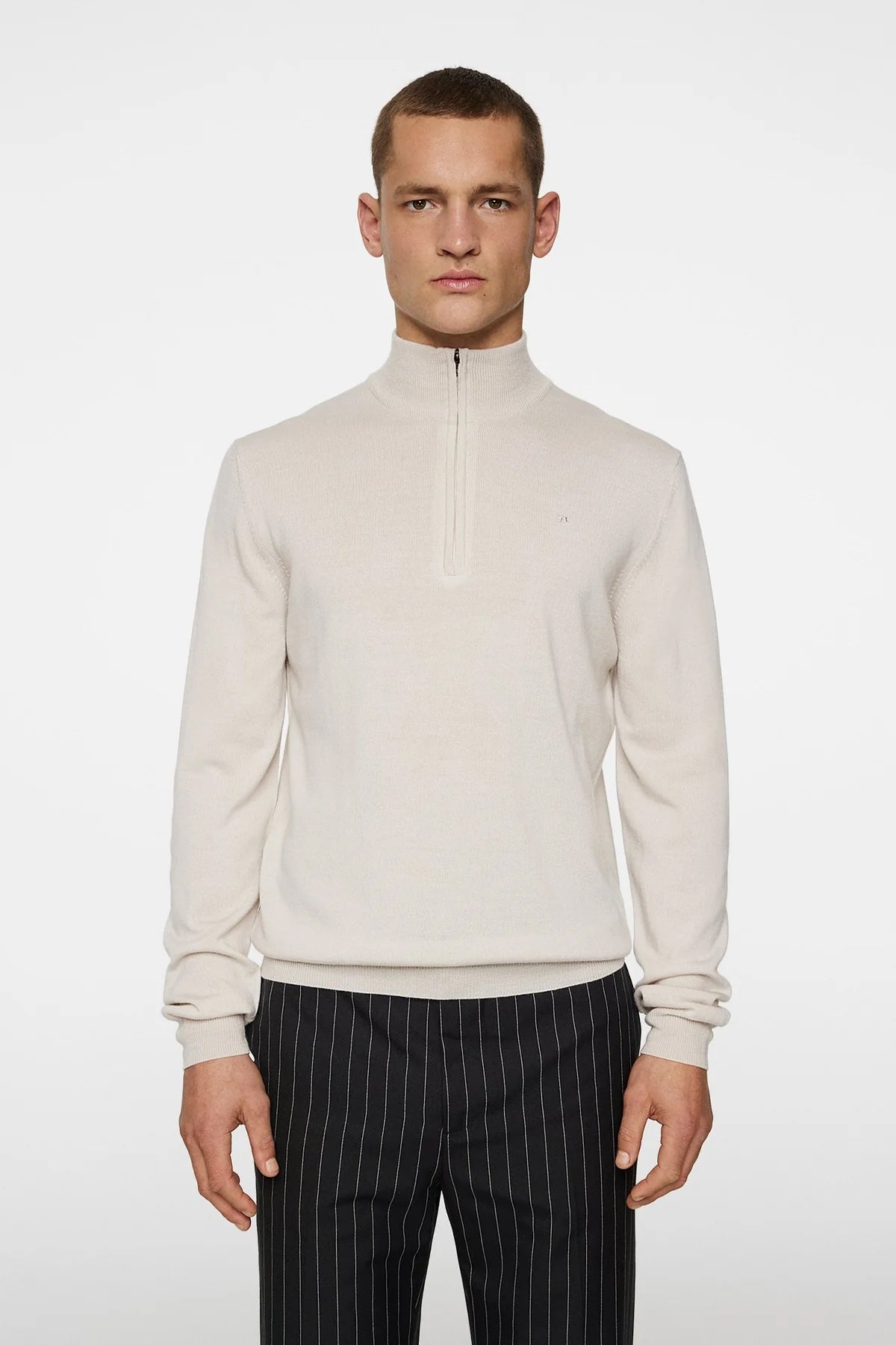 Kiyan Merino Quarter Zip - Khaki