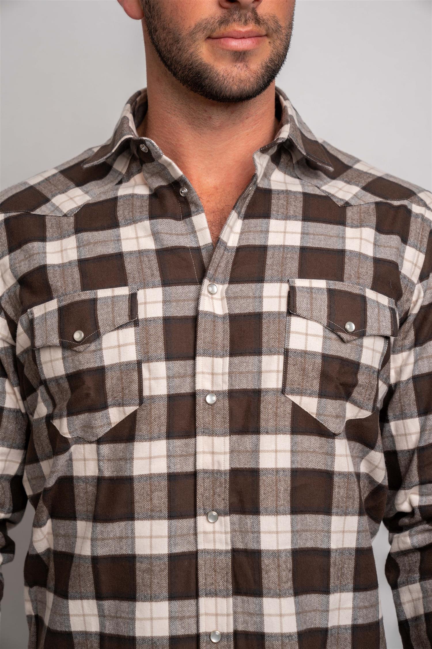 Flannel Ruter - brun