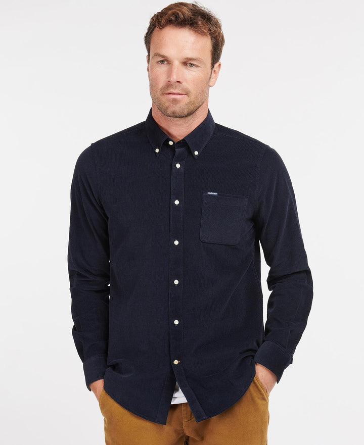 Ramsey Tailored Cord Shirt - Navy