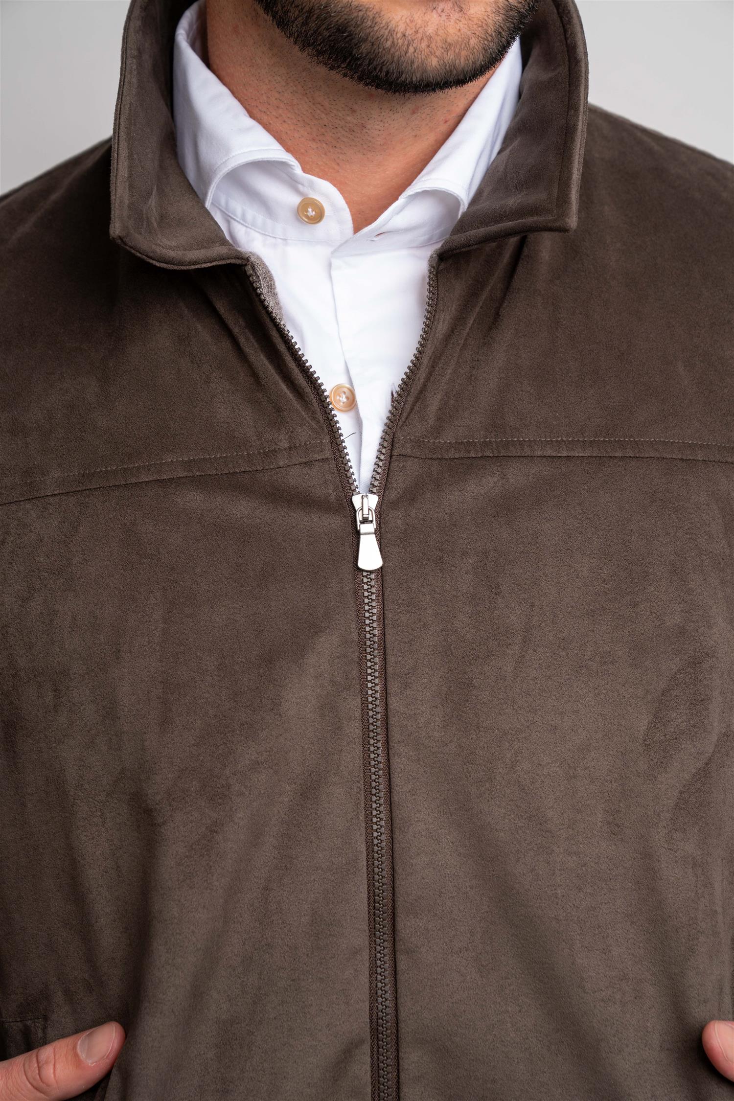 Jacket Zip - Olive/Grey