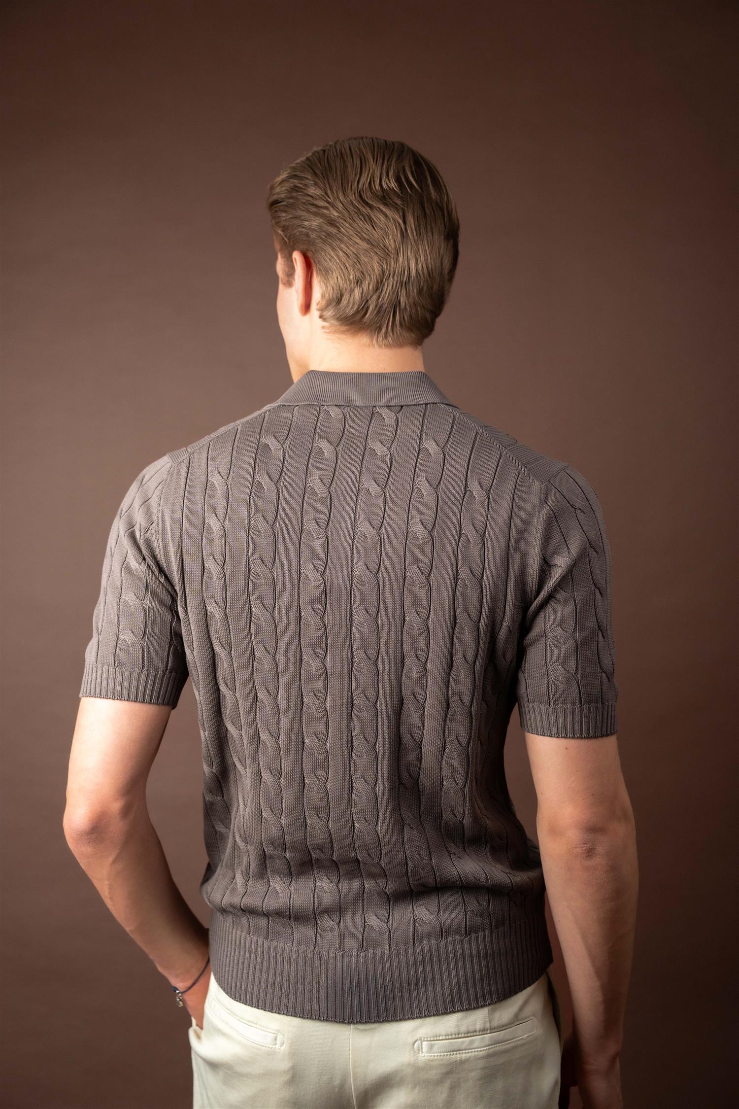 Pique Cable - Brown