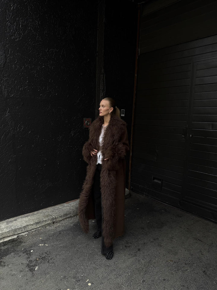 LOLA COAT - BROWN