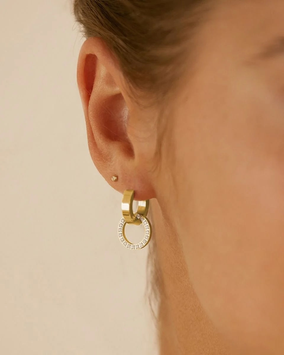 Eternal Orbit Earrings Gold