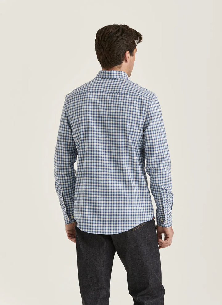 Watts Flannel Check Shirt - Blue