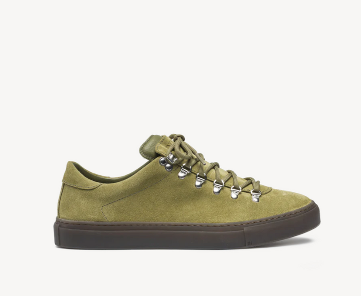 Marostica Low - Green Moss Suede