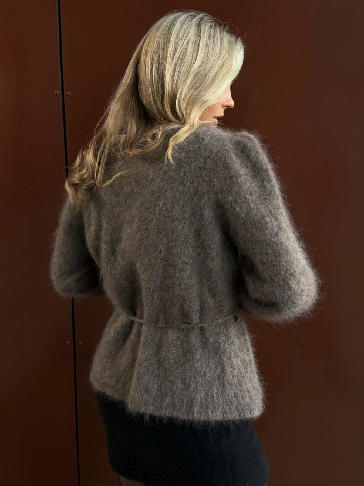 Fredrikke Chunky Cardigan Brown