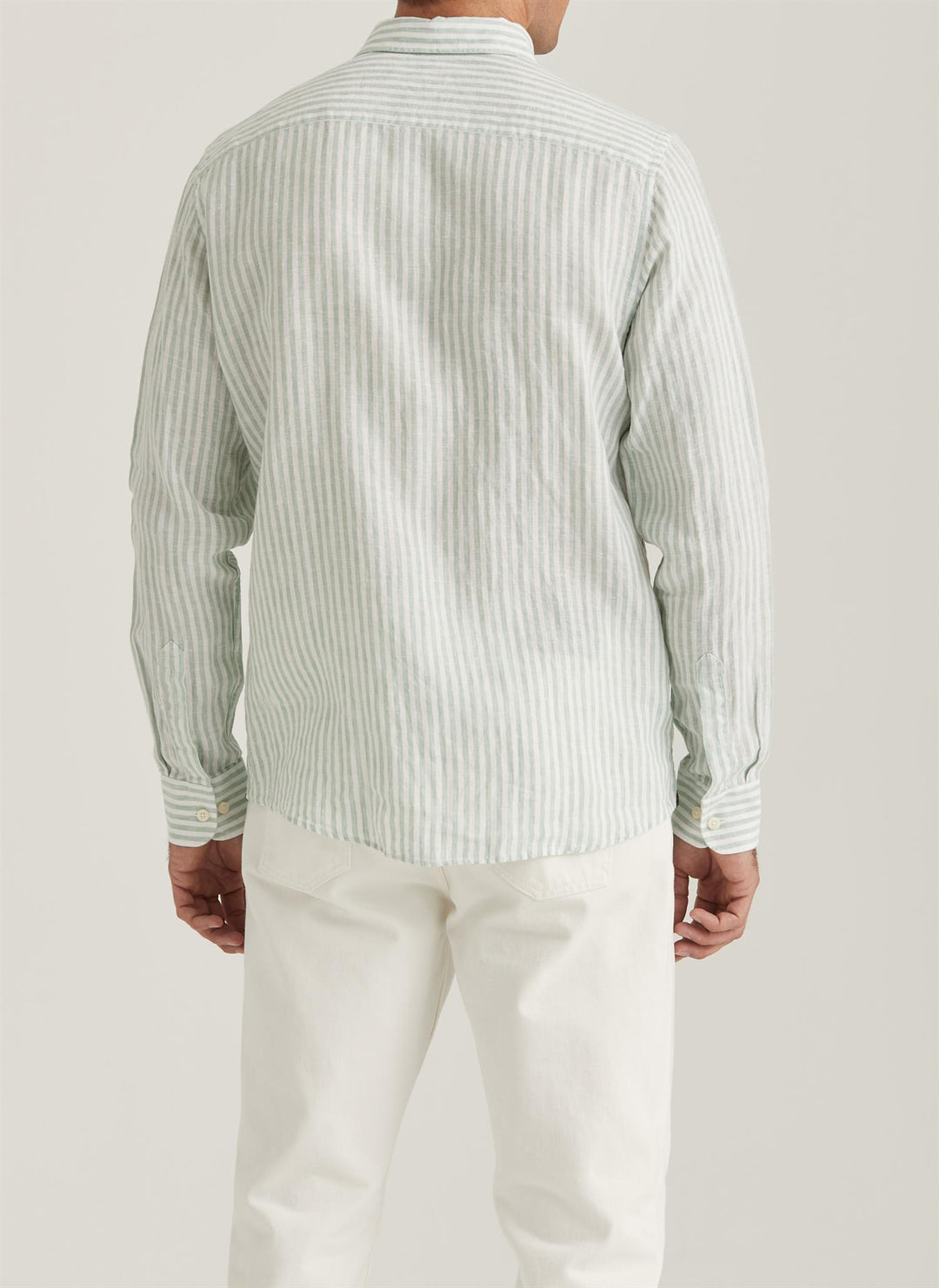 Douglas Linen Shirt-Classic Stripe