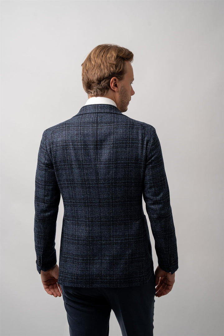 Blazer - Navy Ruter