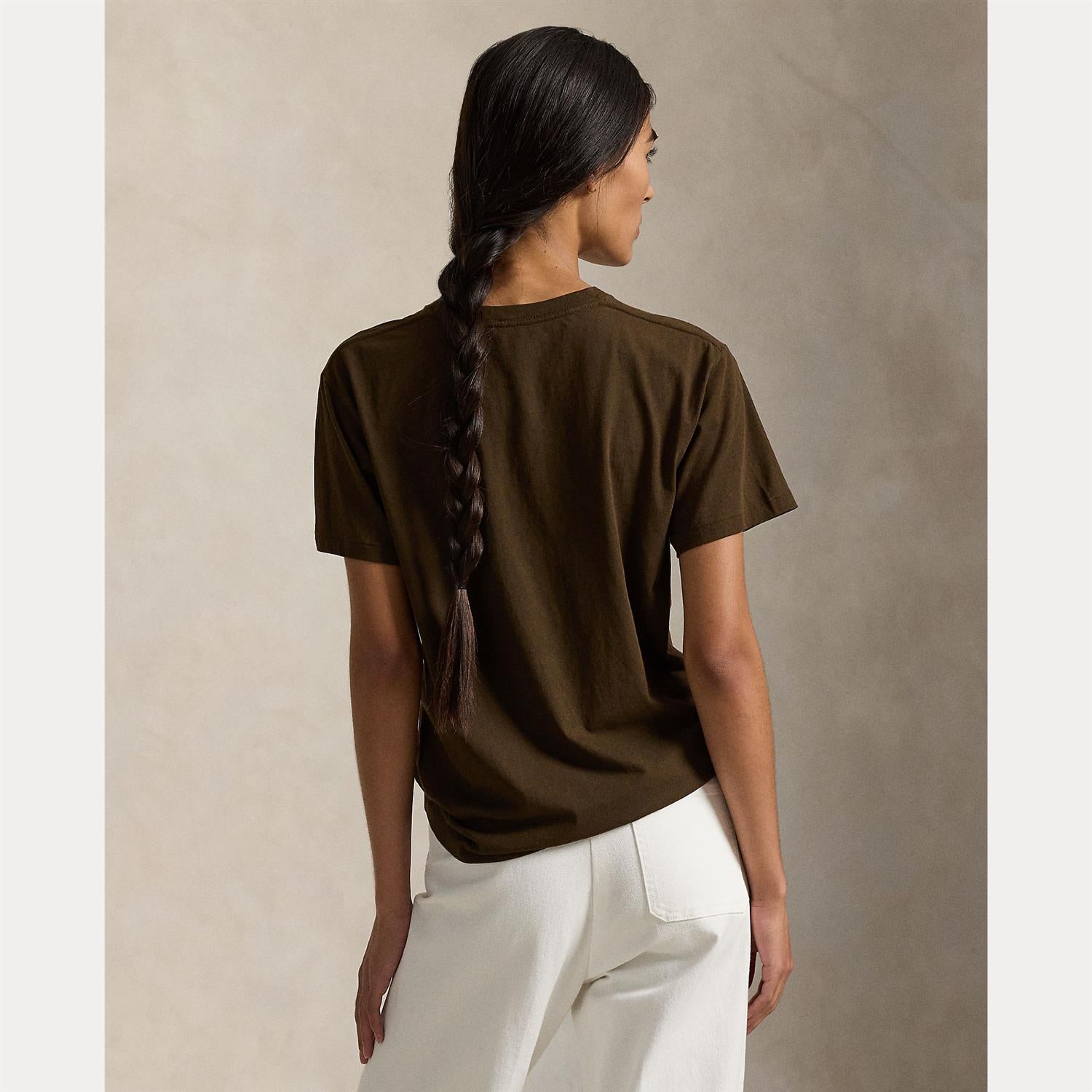 Polo Bear Cotton Jersey Tee Dark Brown