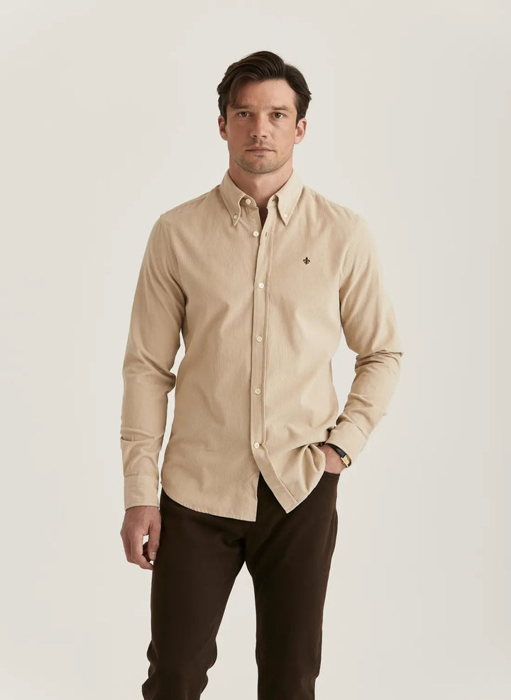 Douglas Cord Shirt - Khaki