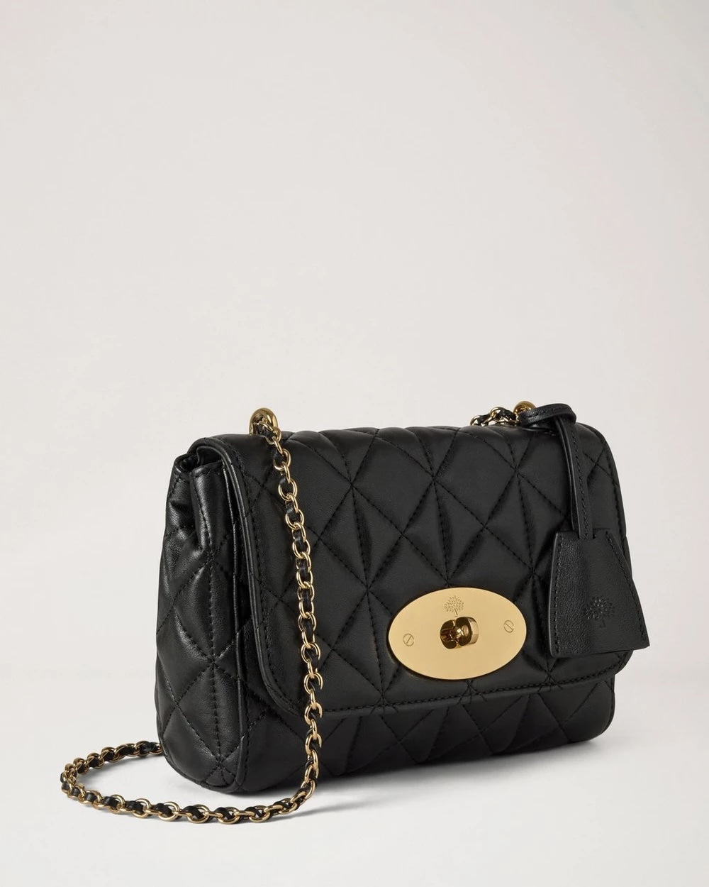 Lily - Black Quilted Vesta Nappa