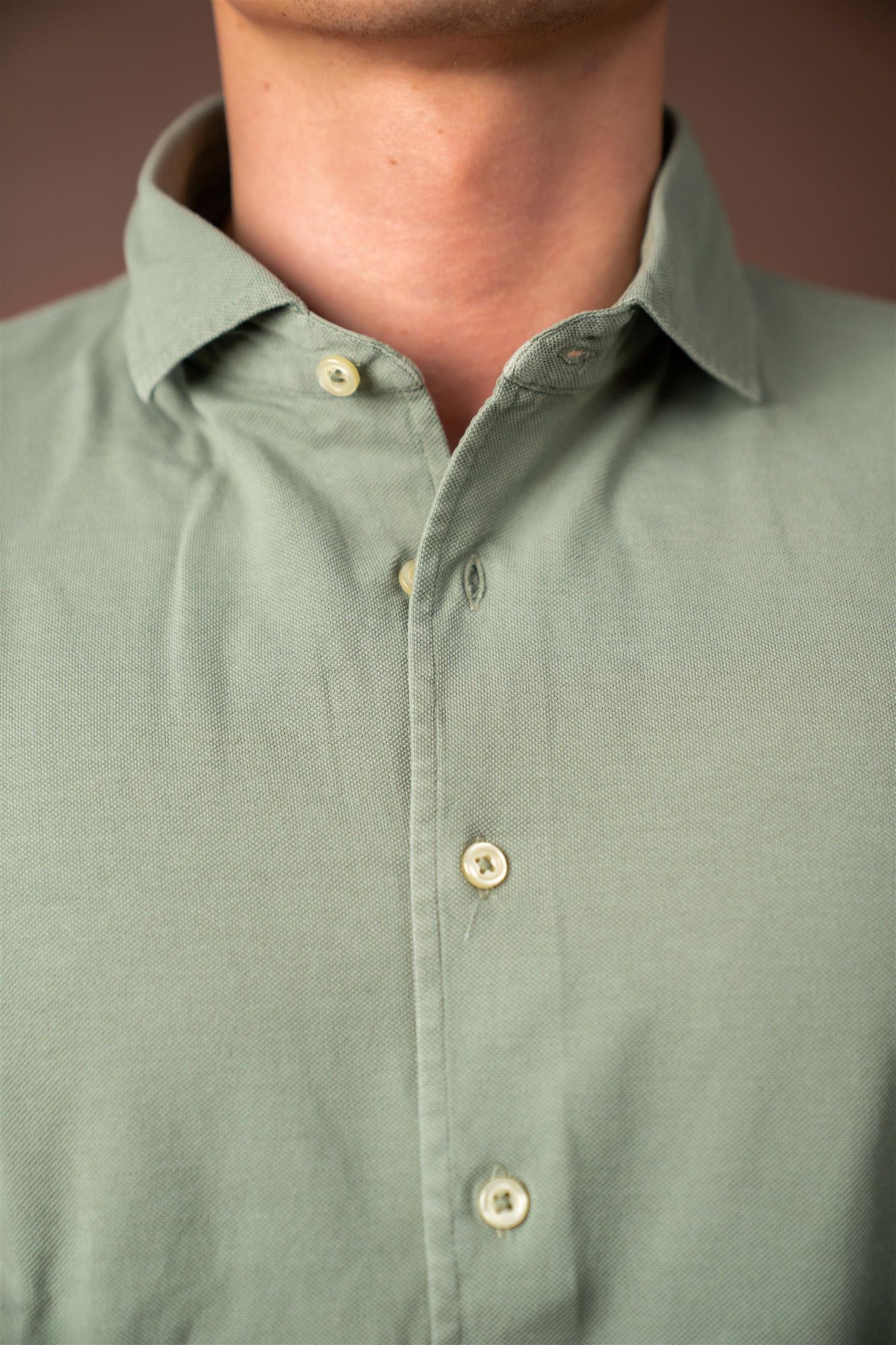Pique Shirt - Oliven
