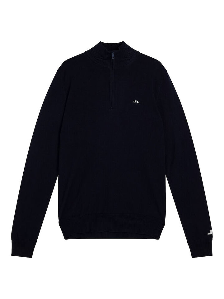 Kian Zipped Golf Sweater Navy