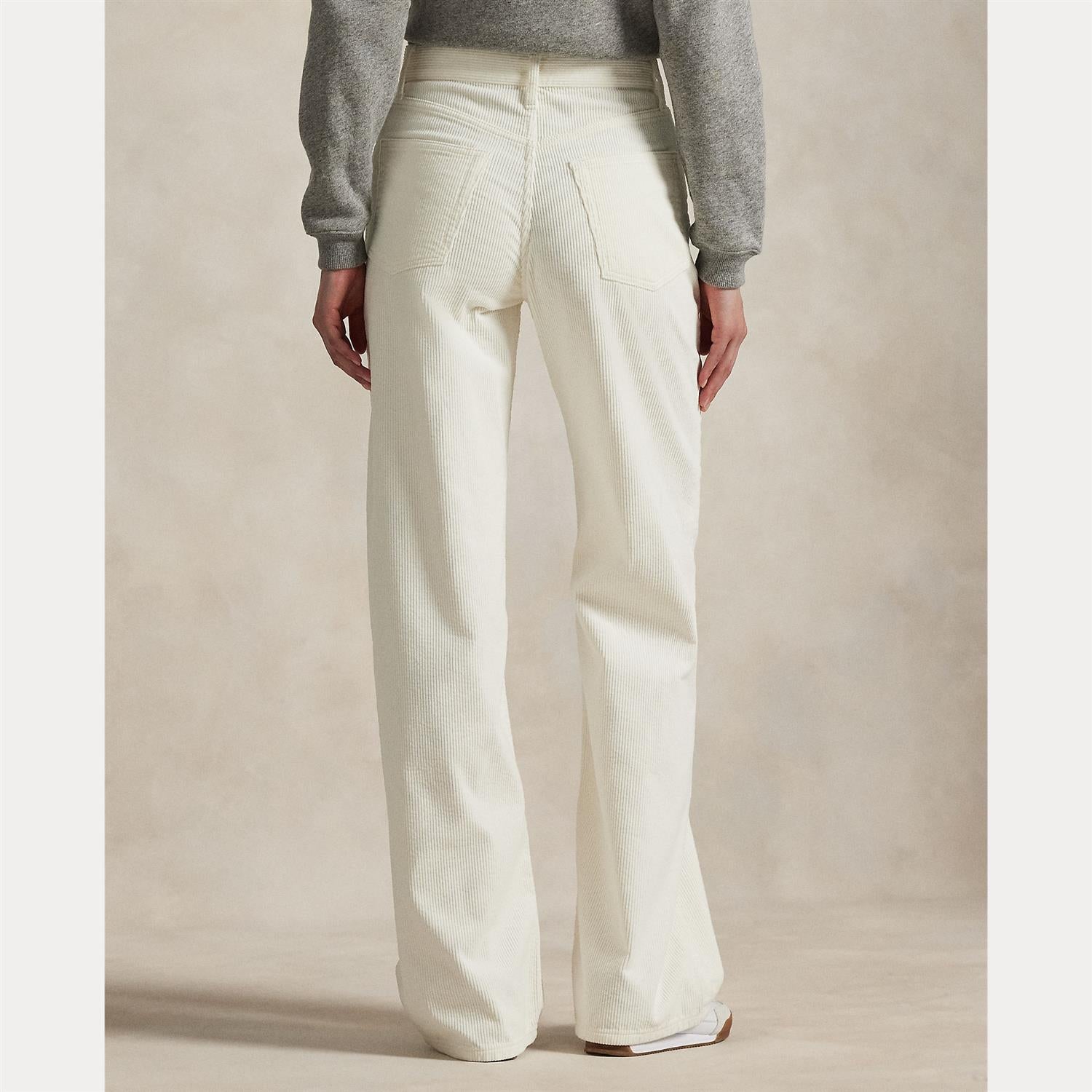 Woven Wide Leg Pants Warm White