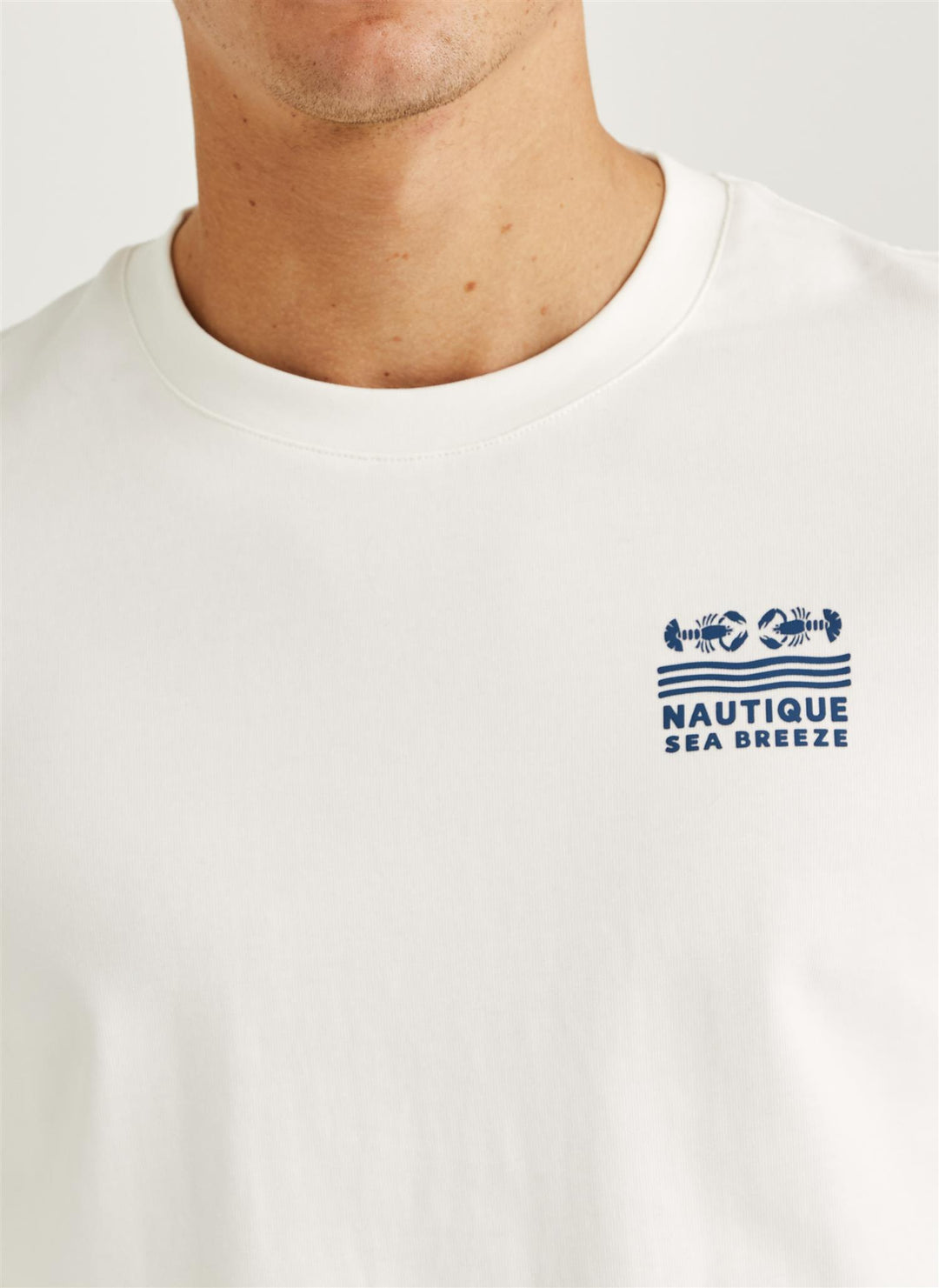 Seaton Mixed Tee - White