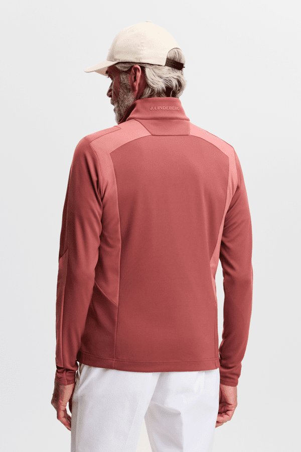Lukas Quarter Zip Mid Layer - Apple Butter